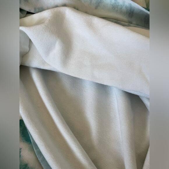 Vince Camuto Mosaic Seas Teal Stripe Ponte Skirt size Small NWOT - Picture 5 of 9